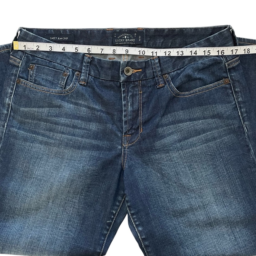 Lucky Brand Women's Sweet Jean Crop, Straight Leg in Blue Denim, Sz 10 / 30 - Picture 16 of 16